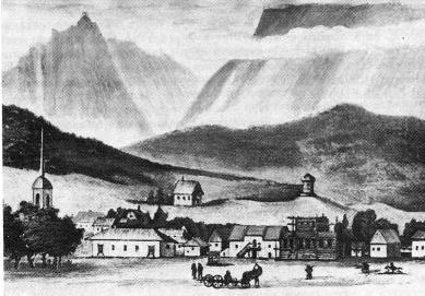 Крепость Владикавказ. С картины худ. А.Дьяконова